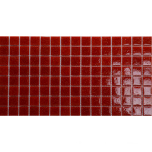 South Africa Anti-Skidding Homochromy Red Mosaic Glass Tile